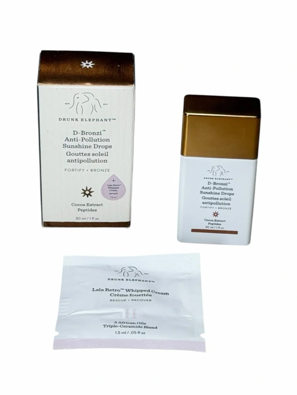 Drunk Elephant D-Bronzi Anti-Pollution Sunshine Bronzing Drops with Peptides